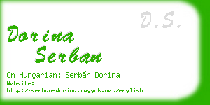 dorina serban business card