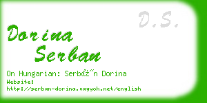 dorina serban business card